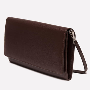 Women's Flap Over Purse Brown